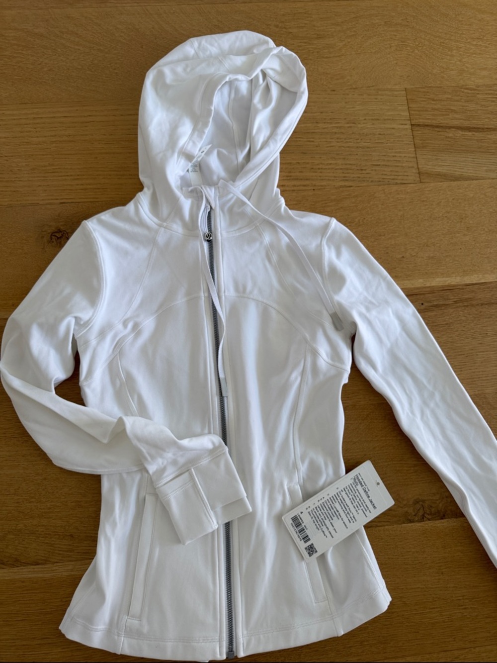lululemon athletica White Full-Zip Hooded Jacket